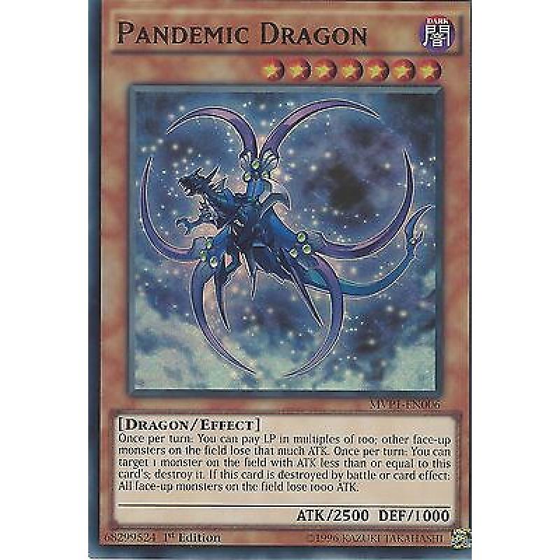 YU-GI-OH CARD ULTRA RARE: PANDEMIC DRAGON - MVP1-EN006 1ST EDITION