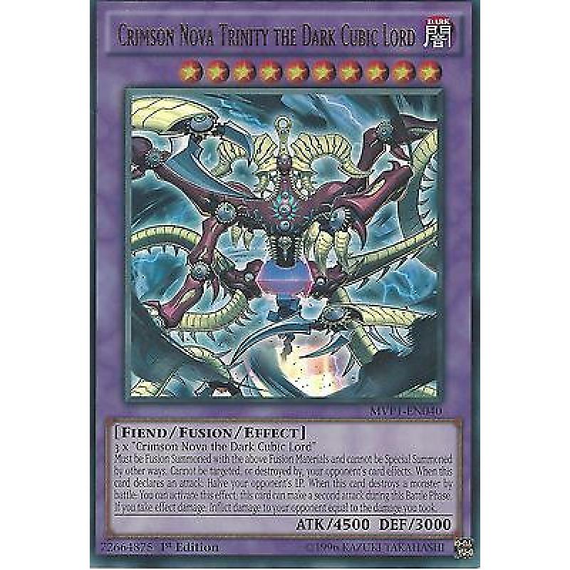 YU-GI-OH ULTRA RARE: CRIMSON NOVA TRINITY THE DARK CUBIC LORD -MVP1-EN040 1st ED