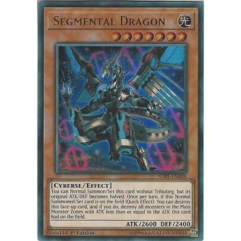 Yu-Gi-Oh: SEGMENTAL DRAGON - SDPL-EN008 - Ultra Rare Card - 1st Edition