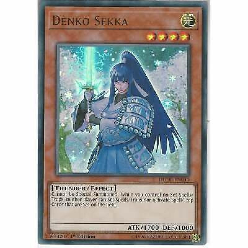 DUDE-EN030 Denko Sekka | 1st Edition | Ultra Rare | YuGiOh Trading Card Game TCG