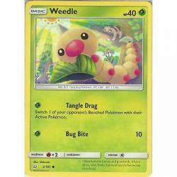 2/181 Weedle Common: Pokemon Trading Card Game SM-09 Team Up