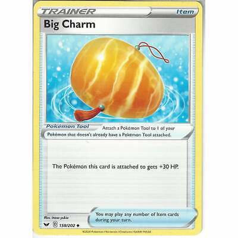 158/202 Big Charm | Uncommon Trainer Card | Pokemon Sword & Shield (Base Set)