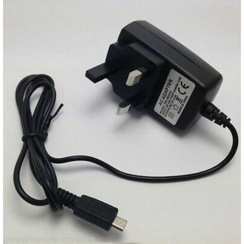 CHARGER FOR AMAZON KINDLE FIRE HDX TABLET - MICRO USB COMPATIBLE MAINS WALL PLUG